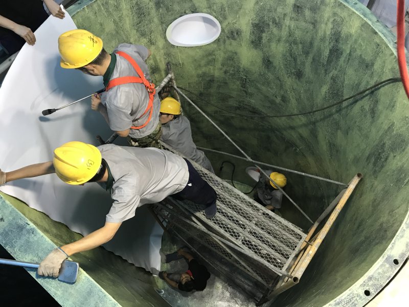 某國有大型稀土集團(tuán)公司現(xiàn)場鋼襯四氟項(xiàng)目